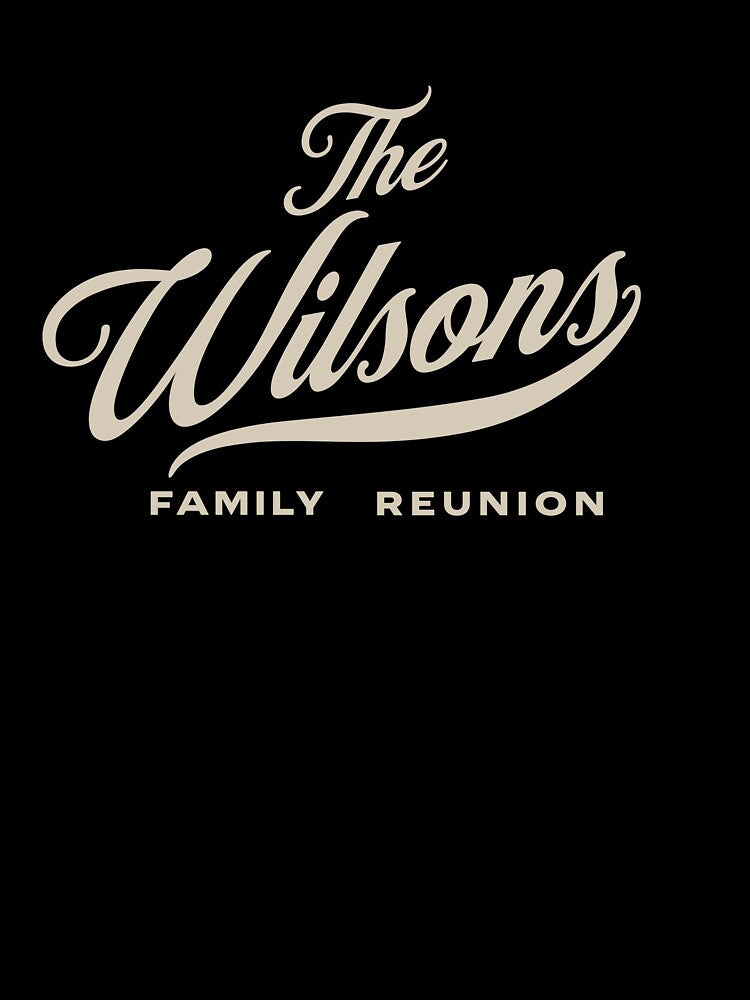 The Wilsons Family Reunion Design Any Family Reunion Logo by gratefulshop