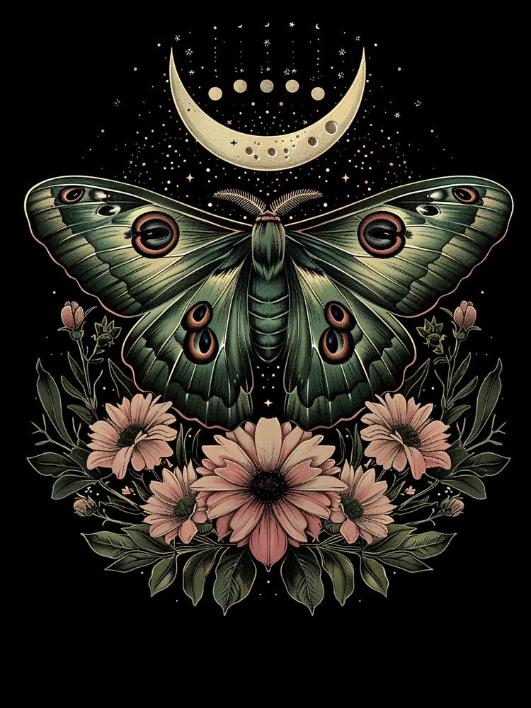Moth & Moon by BohemianBandit