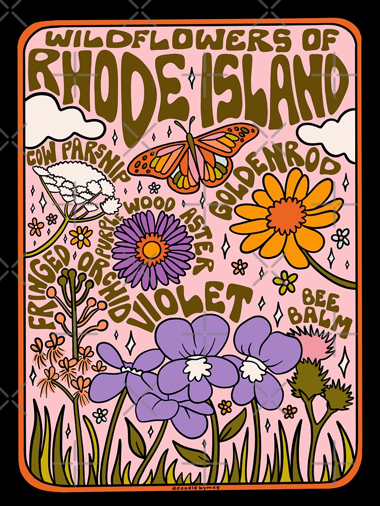Rhode Island Wildflowers by doodlebymeg