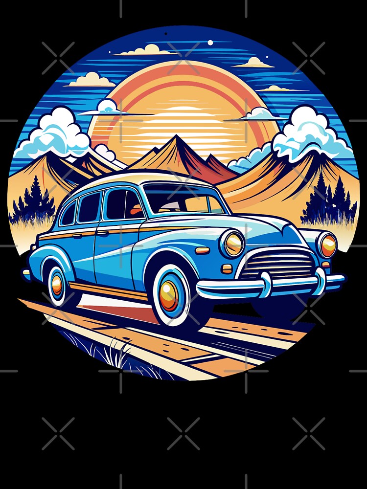 Minimalist retro sunset classic tshirt by anandsiva2703