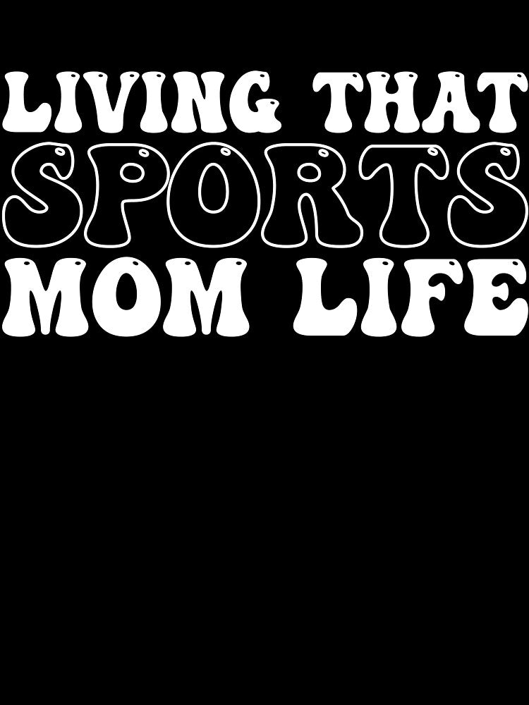 Retro Groovy Sports Mom Life Sideline Design by KroghDs