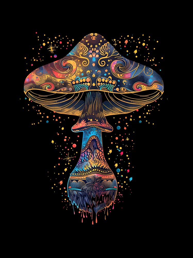 Stylized Magic Mushroom 3 by HarmonyTheKoala