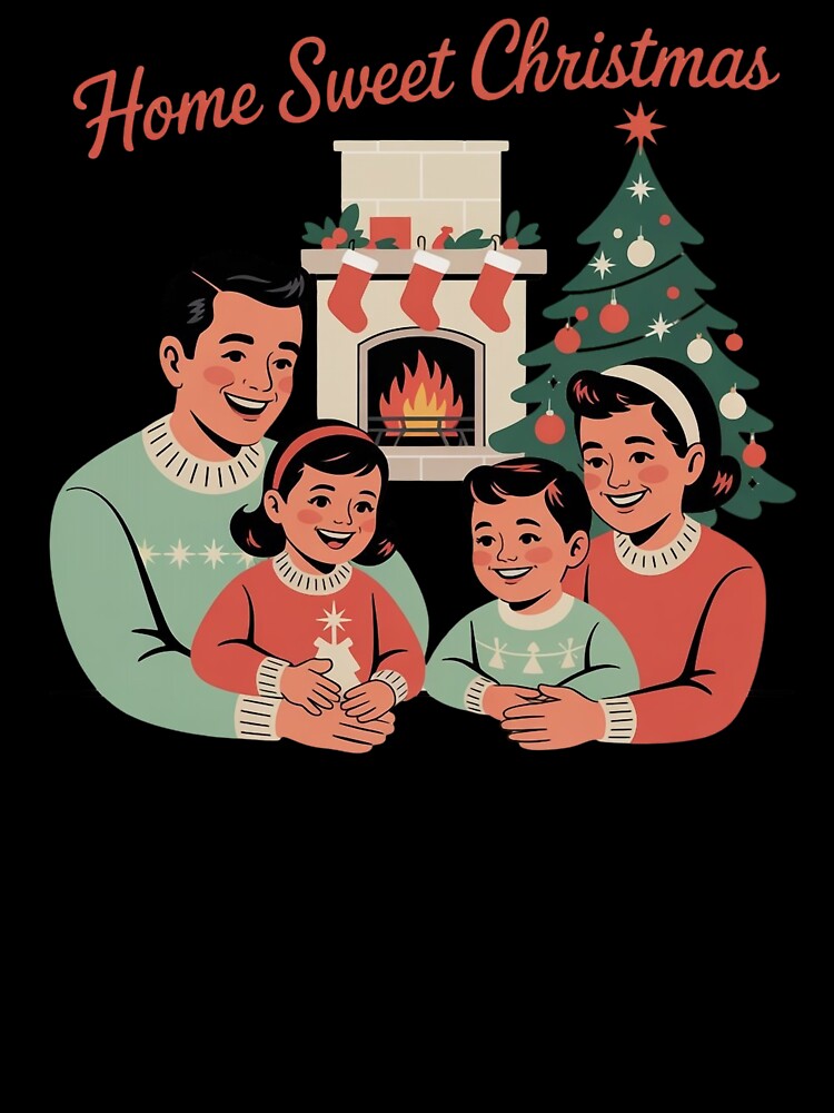 Home Sweet Christmas – Vintage Retro Christmas by WikaKowalczyk