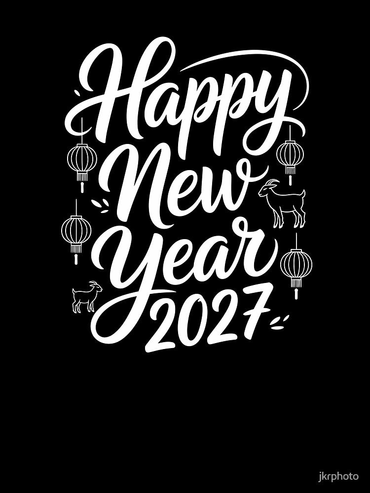 Happy New Year 2027 goat by jkrphoto