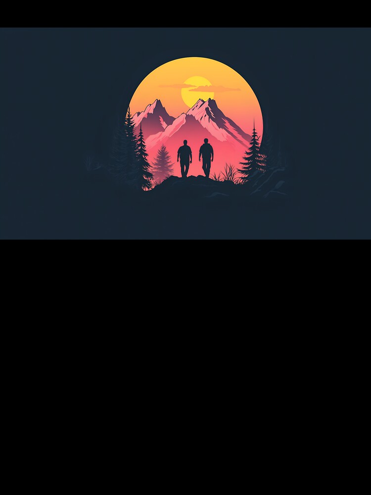 Vintage Hiking Gift by KanyaluckArtist