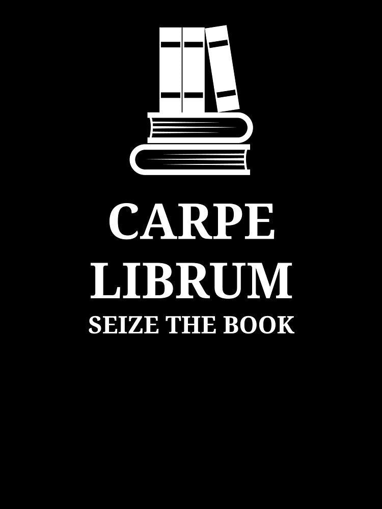 Carpe Librum Book Lover Gift for Librarian or Reader by The Junto Shop