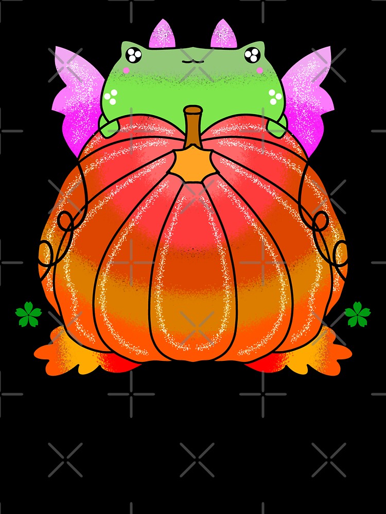 Fairycore ghost adorable Coolest pumpkin patch halloween frog by Quacktails