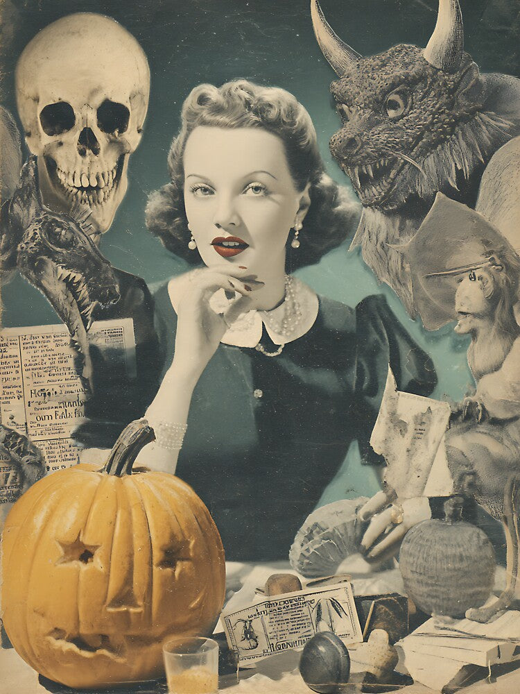 Vintage Retro Halloween Collage by bapupa