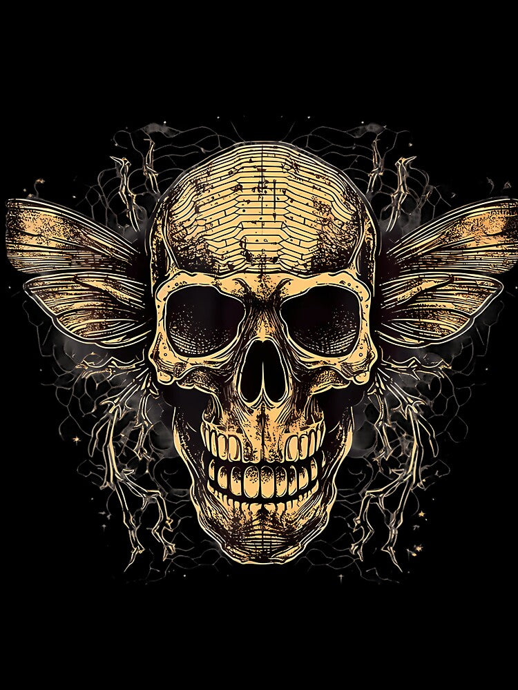 Celestial Skull Bee Floral by alborssamkehs