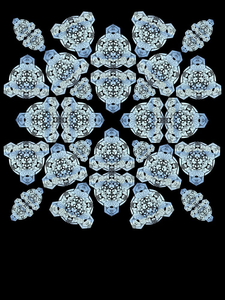 Mountain Range Cube Mandala Cacophony by createVisions