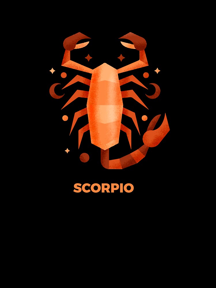 Scorpio Zodiac Scorpion – Dark Astrology Sign Design | October November Birthday Gift | Intense Aesthetic by amareshdas008
