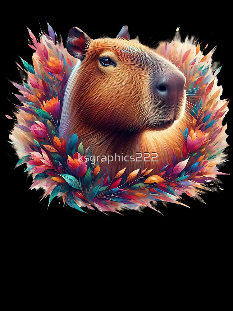 Capybara Art #49 | Capybara Lovers by ksgraphics222