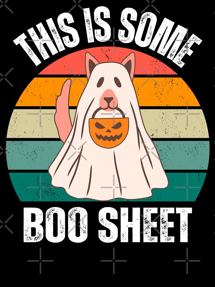 Dog custome for halloween ,boo sheet by erozzz
