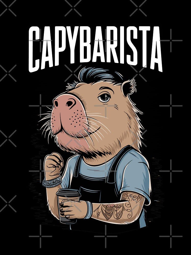 Capybarista Capybara Barista For Coffee Lovers by SubtleSplit