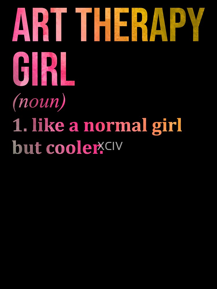Art Therapy Girl Definition Art Therapist in Watercolor by XCIV