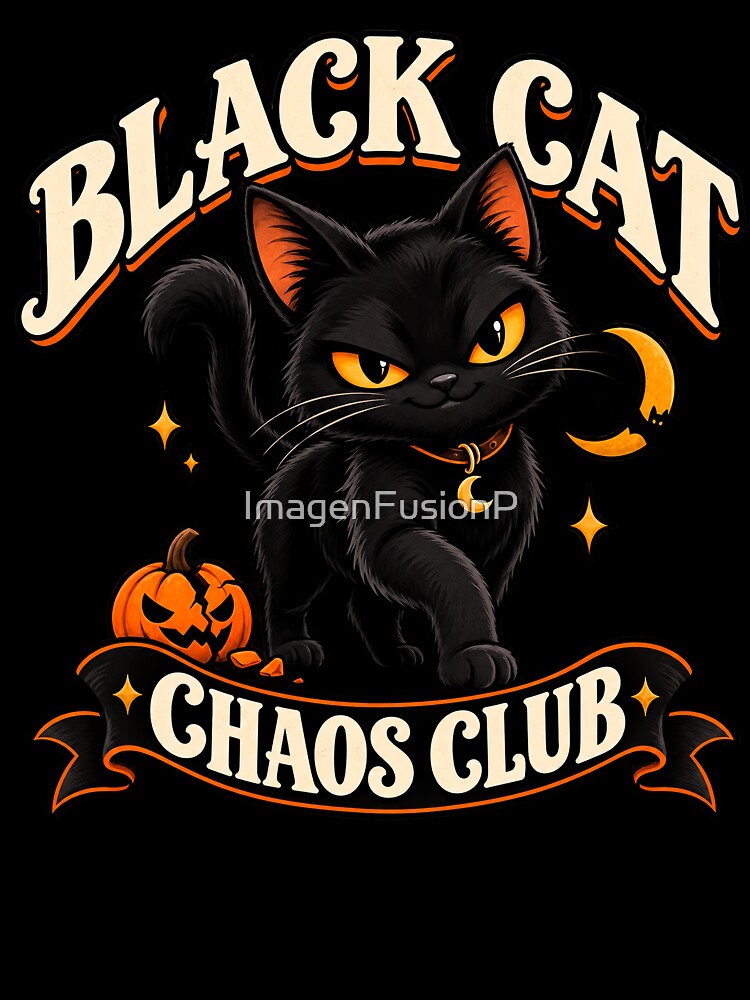 Black Cat Chaos Club Halloween by ImagenFusionP