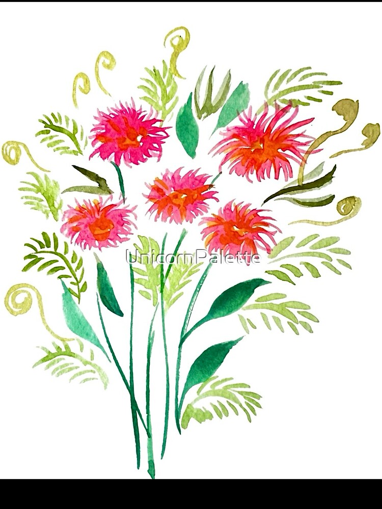 Wildflowers Watercolor Pattern by TinTinBloom