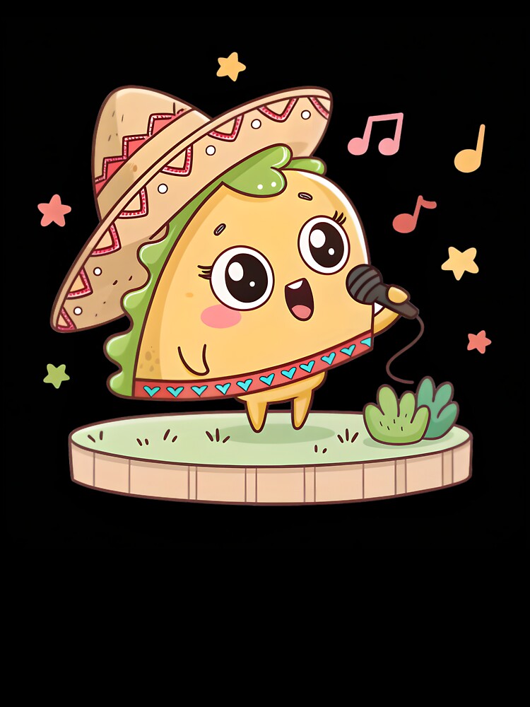 Taco 'Bout Believing – Cute Kawaii Singing Taco with Positive Vibes by Nawastyle