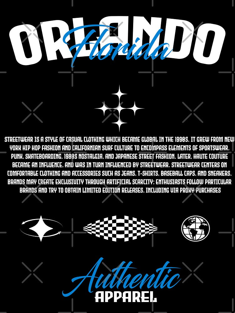 Orlando Florida Streetwear by NF Designs Studio DTF