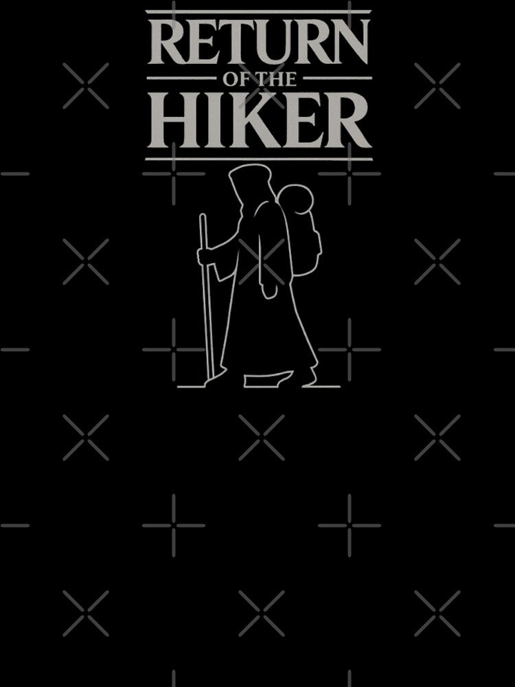 Return of the Hiker – Hooded Backpacking Silhouette Design by Free Soul Designs