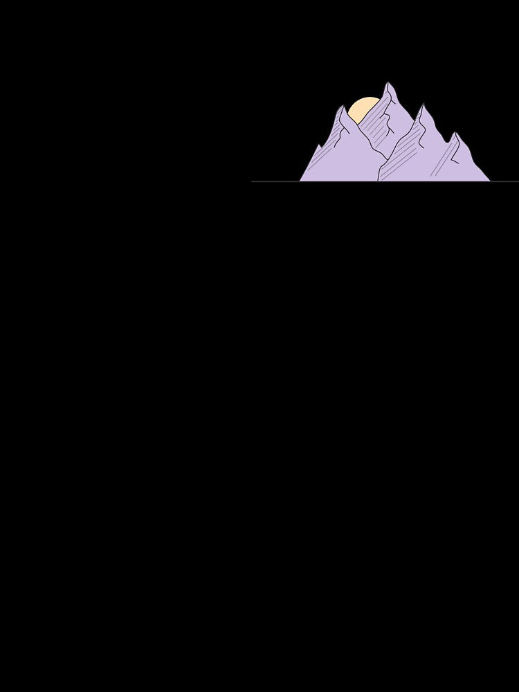 Sunset on the Mountain Horizon by SaffronMilk Stickers