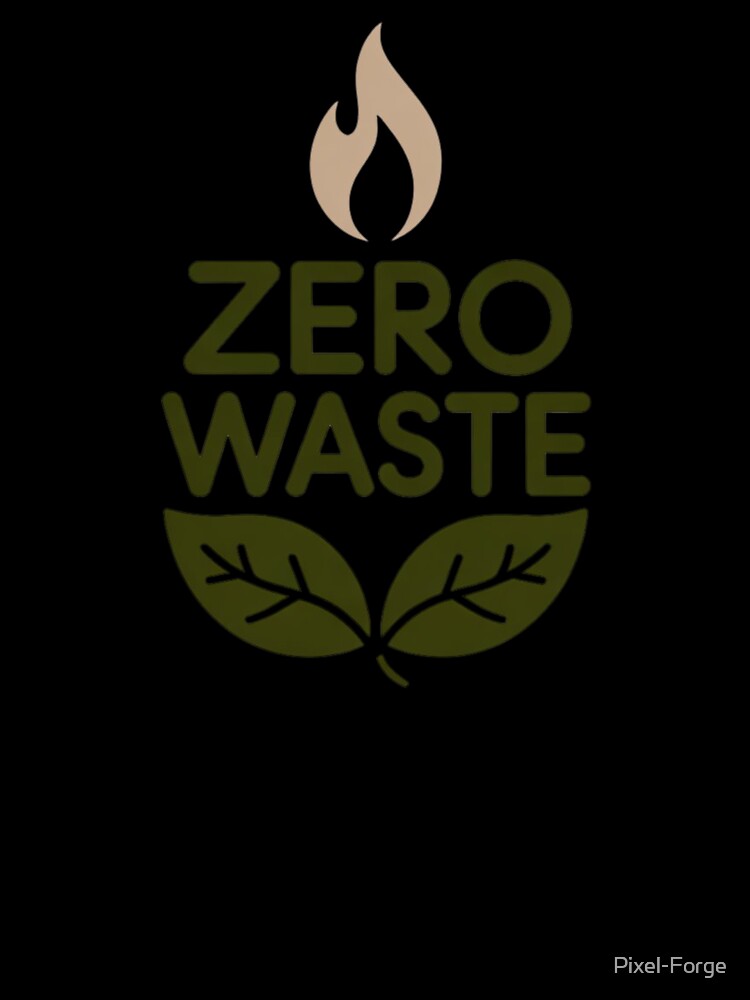 Zero Waste - minimalist print by Pixel-Forge