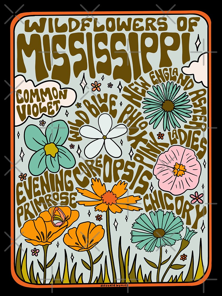 Mississippi Wildflowers by doodlebymeg