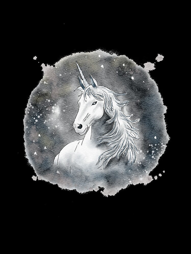 Magic celestial unicorn by flyingfoxarts