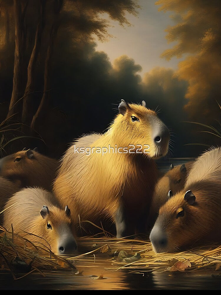 Capybara Art #97 | Capybara Lovers by ksgraphics222