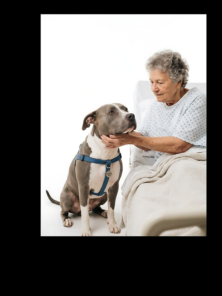 Pit Bull Therapy Dog Hero by PictoVibe