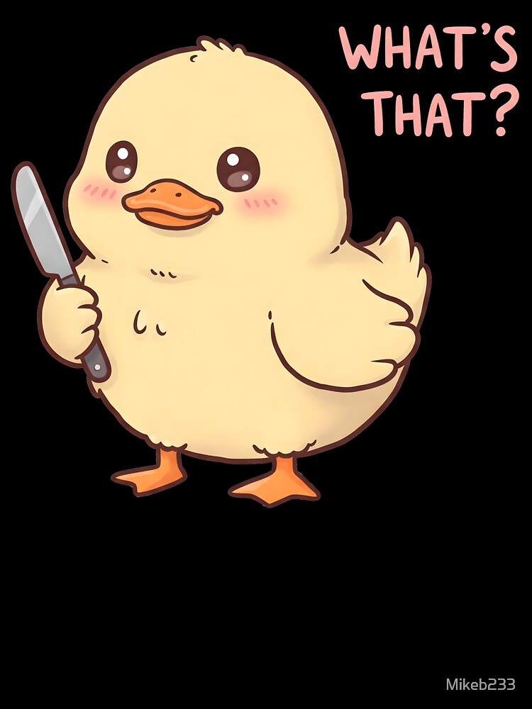 Cute Duck with Knife by Mikeb233