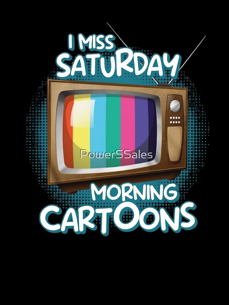 I Miss Saturday Morning Cartoons Retro TV Shirt by PowerSSales