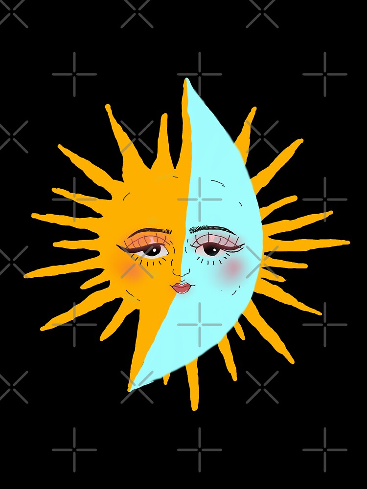 Feminine sun moon lavender by Mermaidssparkle