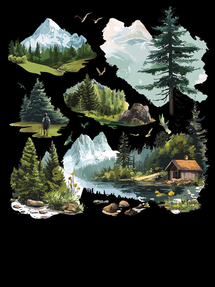 Minimalist Hiking and Nature Graphic EMinimalist Hiking and Nature Graphic Elements for Websiteslements for Websites by ArtPetrenko90