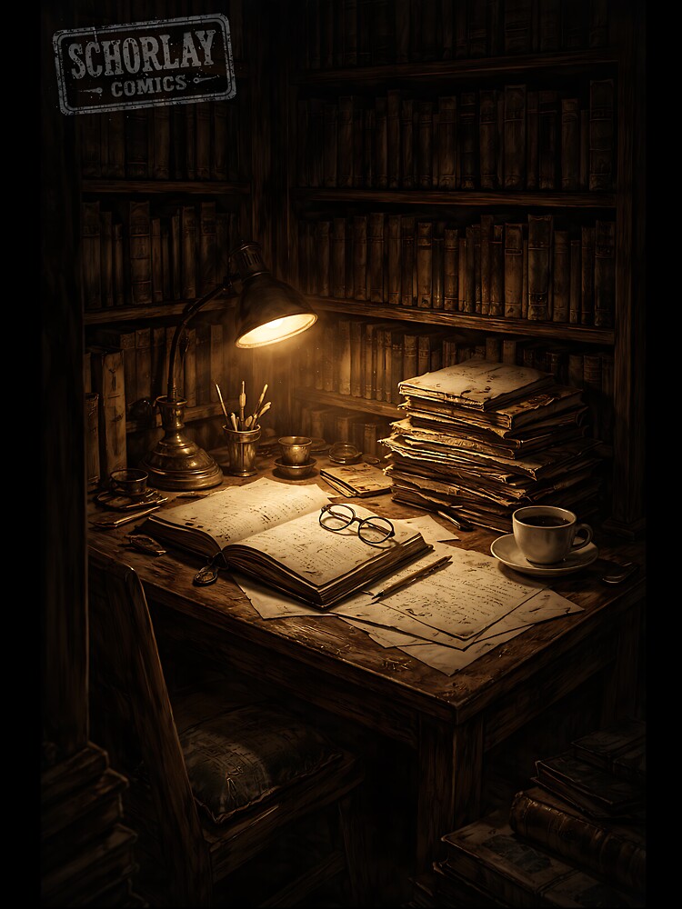 The Shadowed Carrel - Moody Dark Academia by bapupa