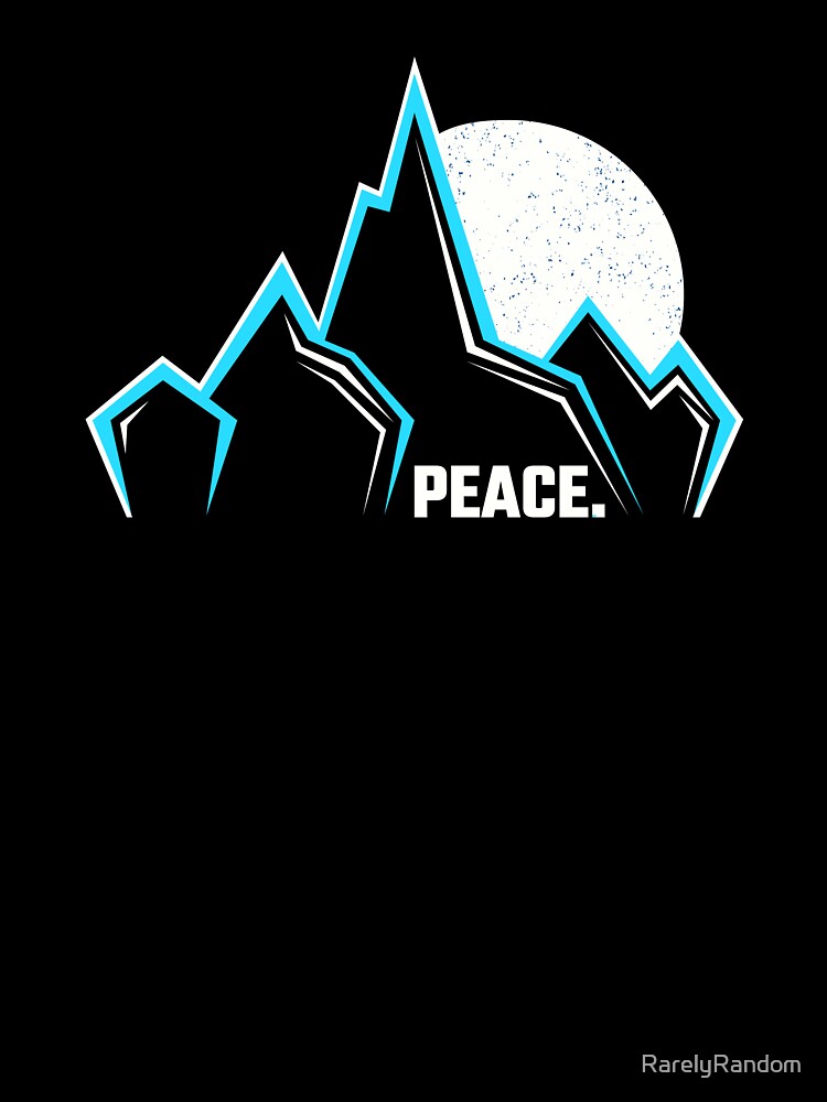 High Minimalist Snowy Mountain Peaks by RarelyRandom