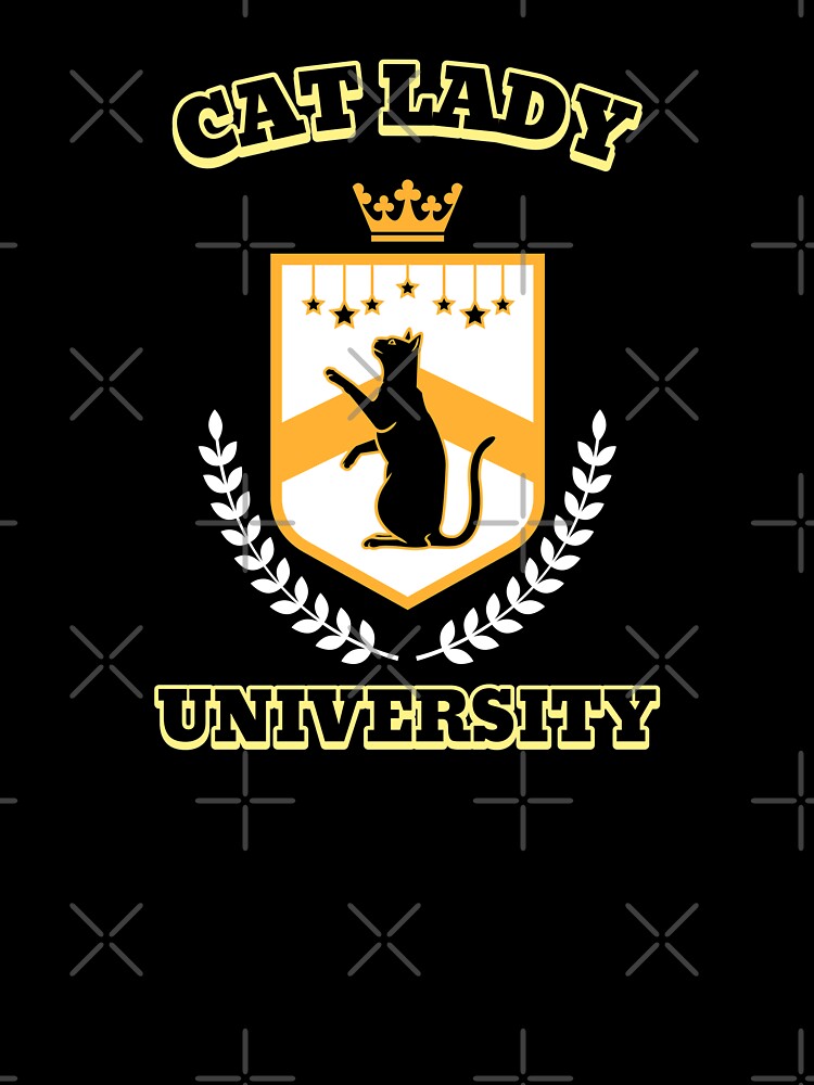 Cat Mom Cat Lady Love Cats Funny University Logo by Zuuag