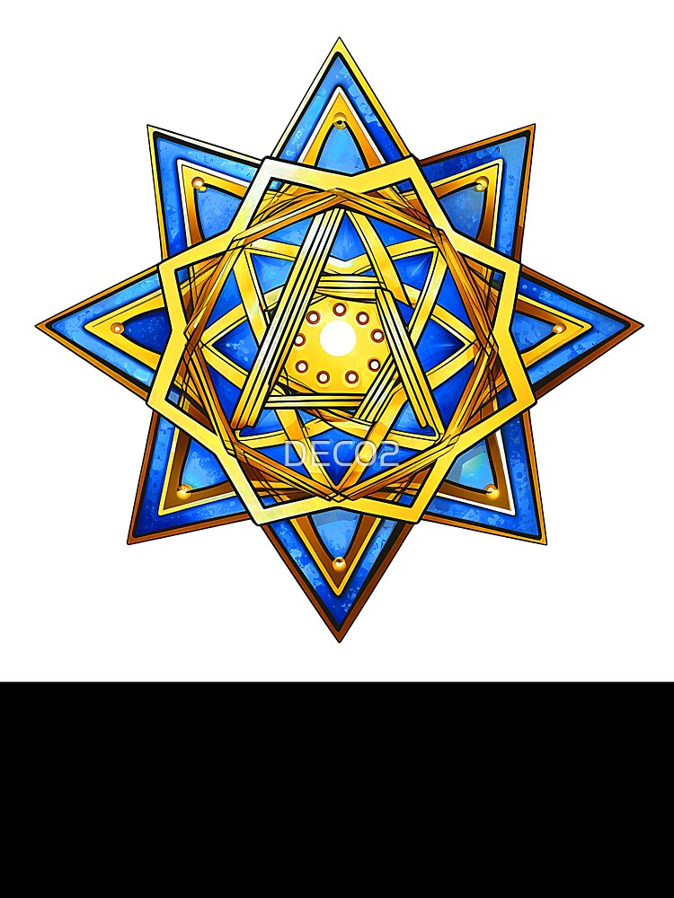 Hanukkah Star Of David Blue And Golden Design by DEC02