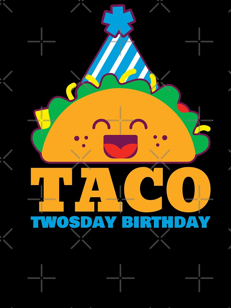 Taco twosday birthday blue boy by Mylittleprints
