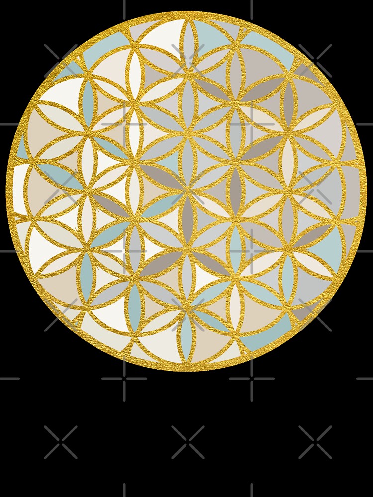 Sacred Geometry-Flower Of Life-Blues by Pamelandia