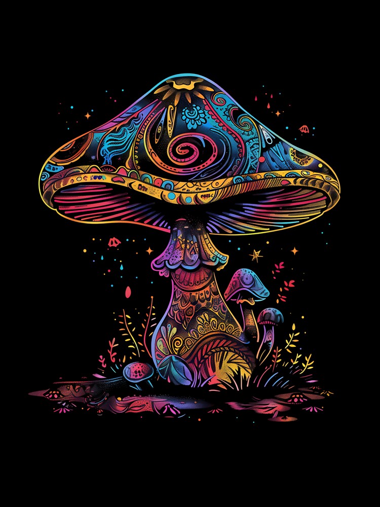 Stylized Magic Mushroom 13 by HarmonyTheKoala