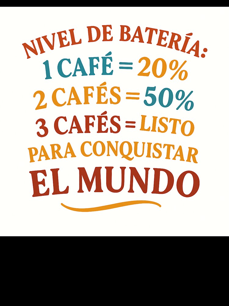 Battery level and coffee - Humorous design by BistreaDesign