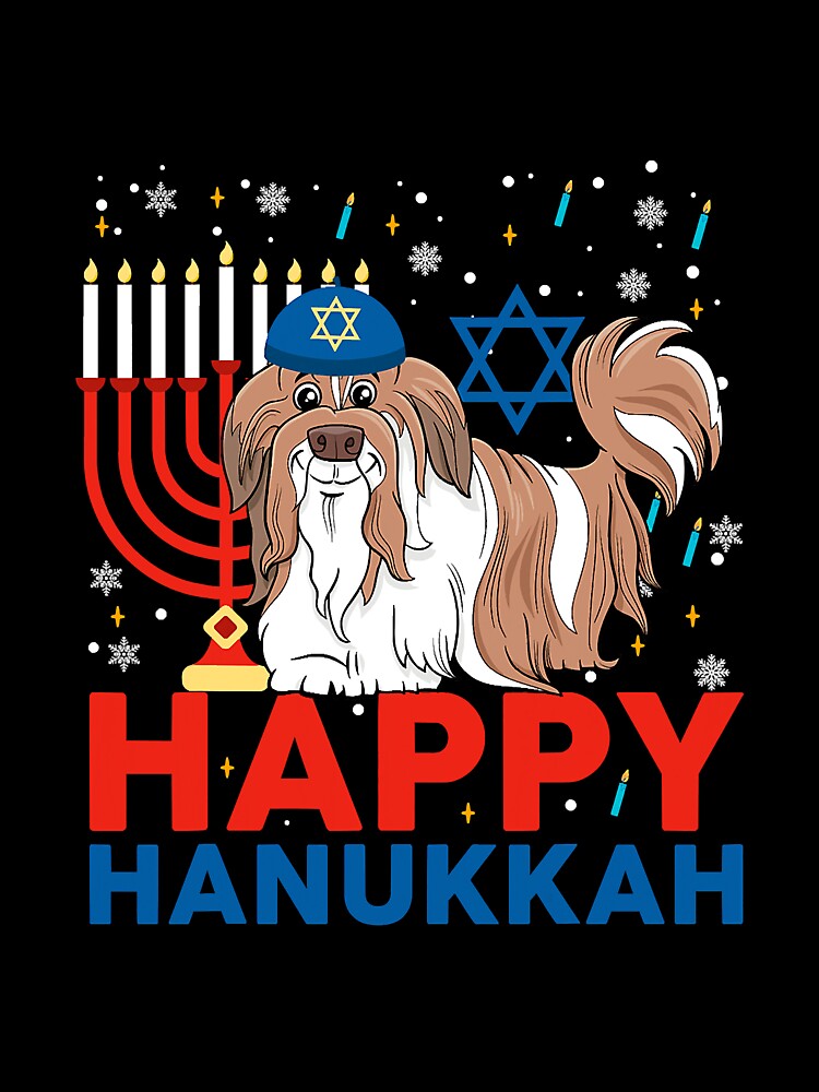 Happy Hanukkah Shih Tzu Jewish Shih by NeverLoseSF