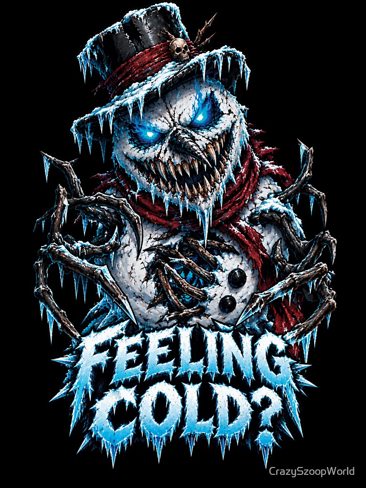 Feeling Cold Creepy Evil Snowman Horror Winter by CrazySzoopWorld