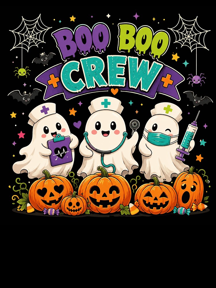 Boo Boo Crew Halloween Pumpkin by Rezzonposter