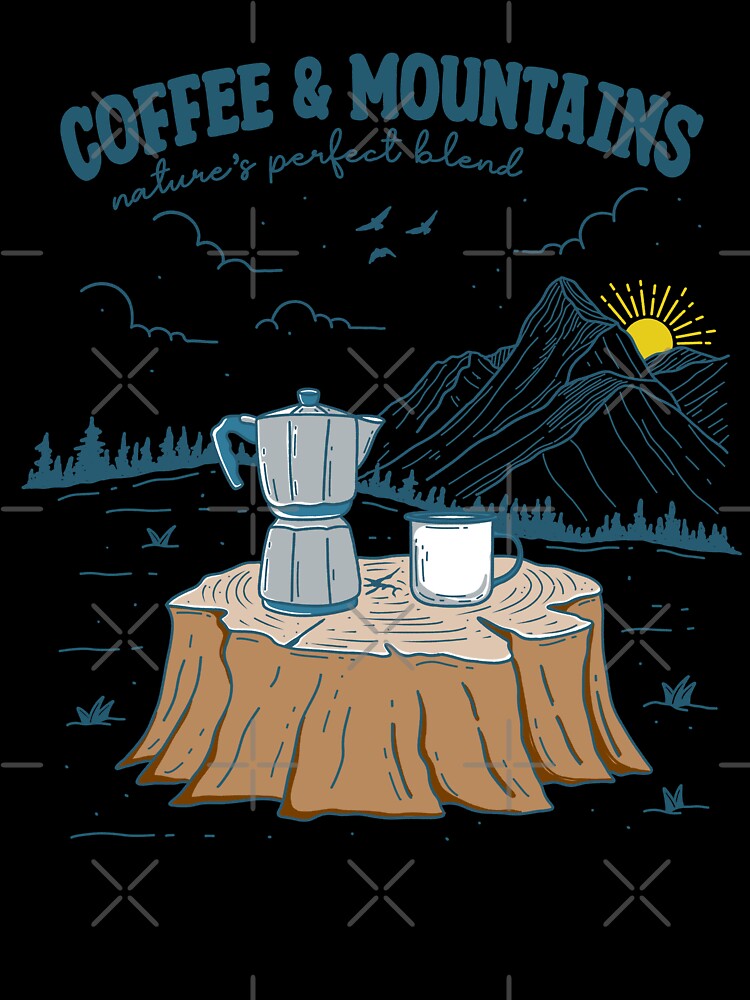Coffee and Mountains by ethnicdrawing