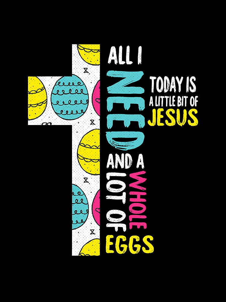 Jesus Easter Funny Egg Hunting Cross by YesterDayCheck