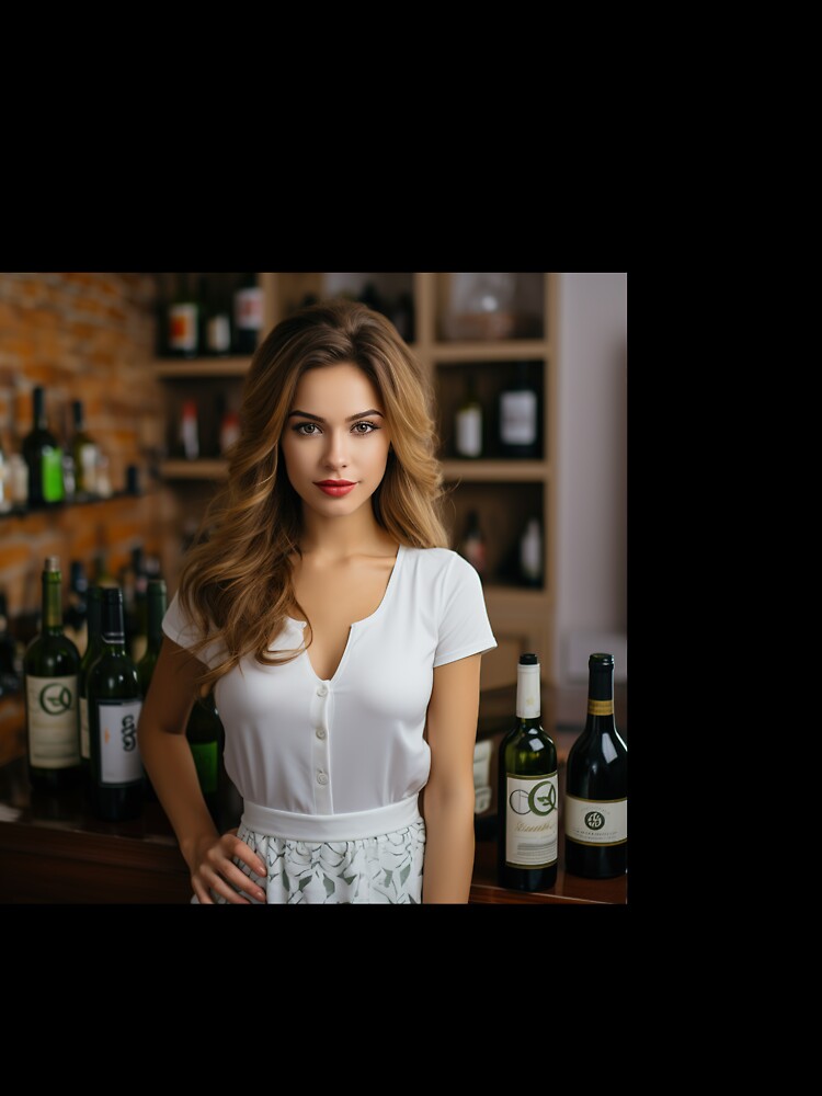 Sommelier Guiding Wine for Upscale Restaurant by TheBrainArt