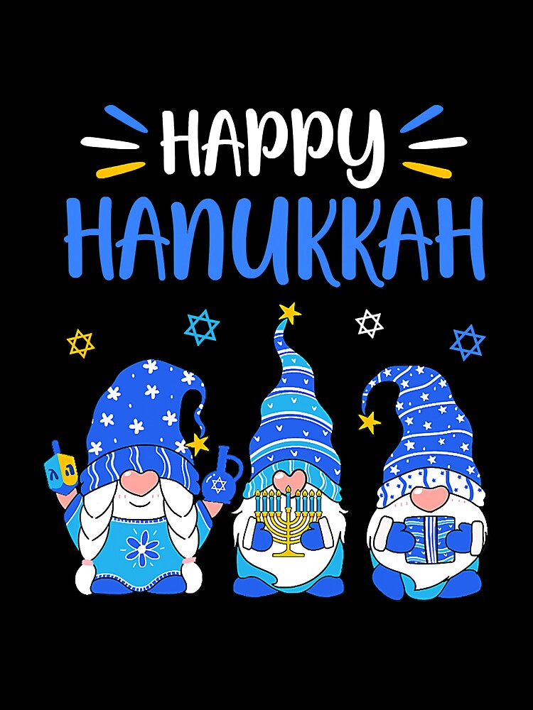 Happy Hanukkah Gnomeorah Dreidel by NeverLoseSF