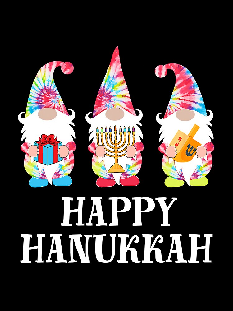 Happy Hanukkah Gnomes Tie Dyeorah by NeverLoseSF